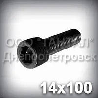 Гвинт М14х100 шестигранний шліц ГОСТ 11738-84 (DIN 912, ISO 4762) з циліндричною головкою