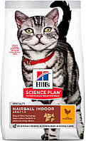 Hill's SP Feline Adult Indoor&Hairball с курицей, 3 кг