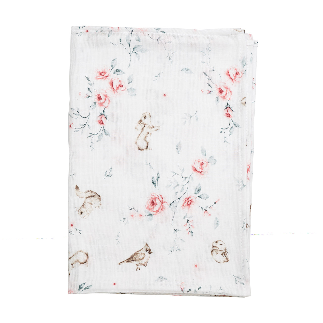 Пелюшка Twins муслінова 110х75 кольору в асортименті/1610-TPM-20, Квіти та тваринки, мультиколир, фото 1