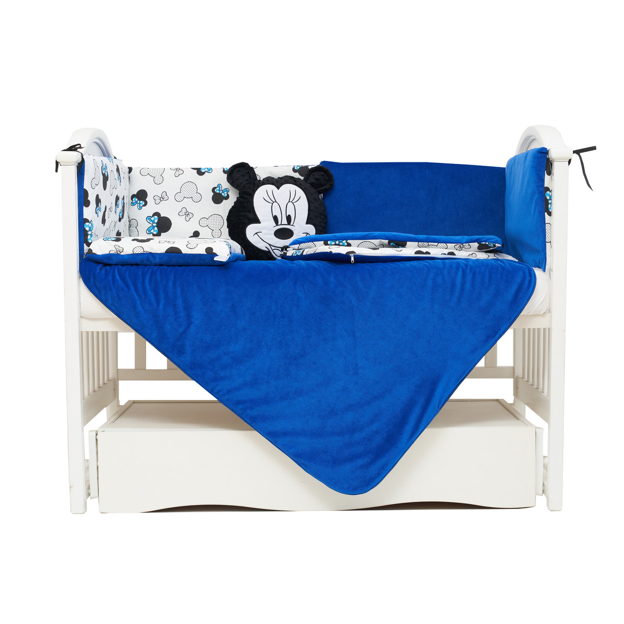 Постільний комплект 6 ел Twins Dolce Insta Mikki 4075-D-512-09, black/blue, чорний/синій, фото 1