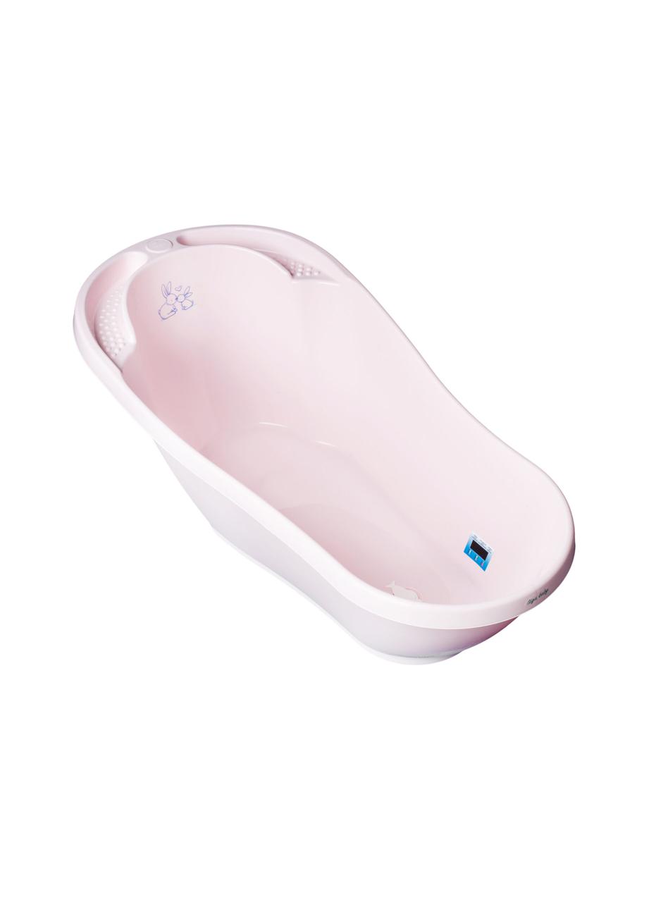 Дитяча ванна Tega Lux Кролик зі зливом 92 см рожевий, фото 1