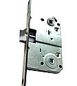 Врезной замок защелка для ручек на розетках для межкомнатных дверей KOZAK SD-410B-AB 85 мм, фото 2