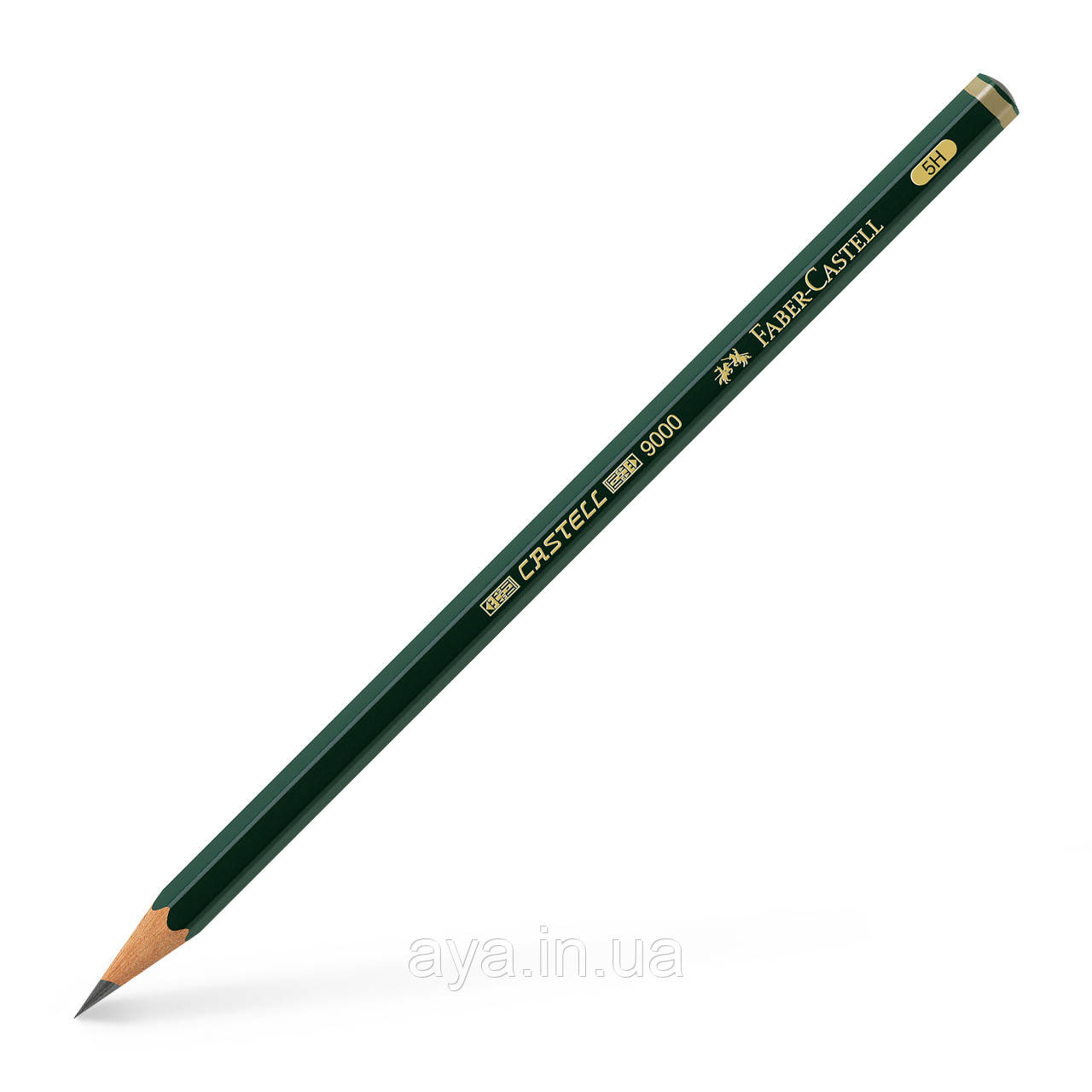 Олівець чорнографітний Faber-Castell CASTELL 9000 ступінь твердості 5H, 119015