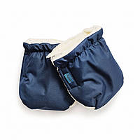 Перчатки Twins Snow меховые 80-192-09, dark blue, синий