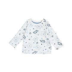 Кофточка Twins Winnie довгий рукав white/boy, білий/блакитний, 62/68