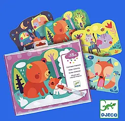 Творчий набір для малювання водою Djeco Що заховано в лісі? DJ09064