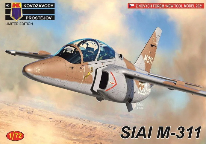 Пластикова модель 1/72 Kovozavody Prostejov 0348 італійський навчально-тренувальний SIAI M-311