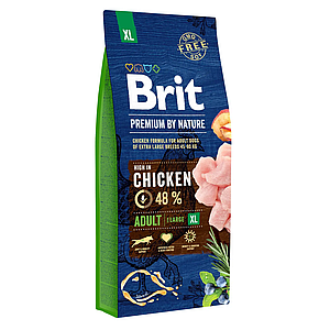 Brit Premium Adult XL для собак з куркою 3 кг