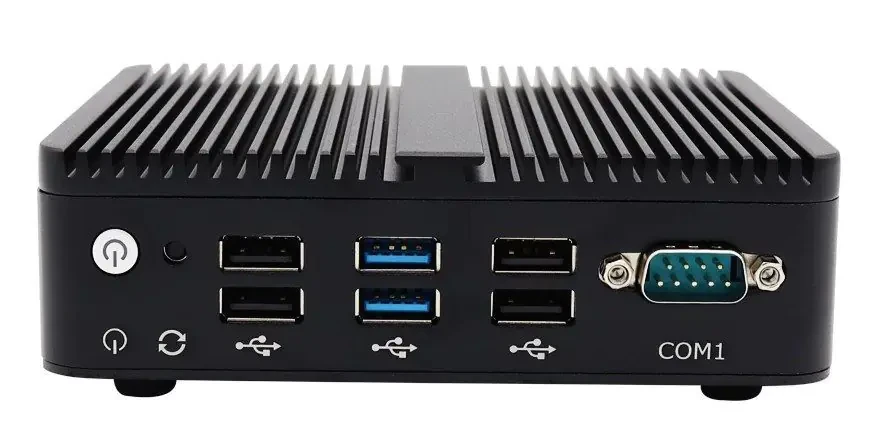 Безвентиляторний мини-ПК VenBox Intel Atom M4-J4125L4  HDMI, 4xLAN, RS, 4xUSB2.0, 2xUSB3.0