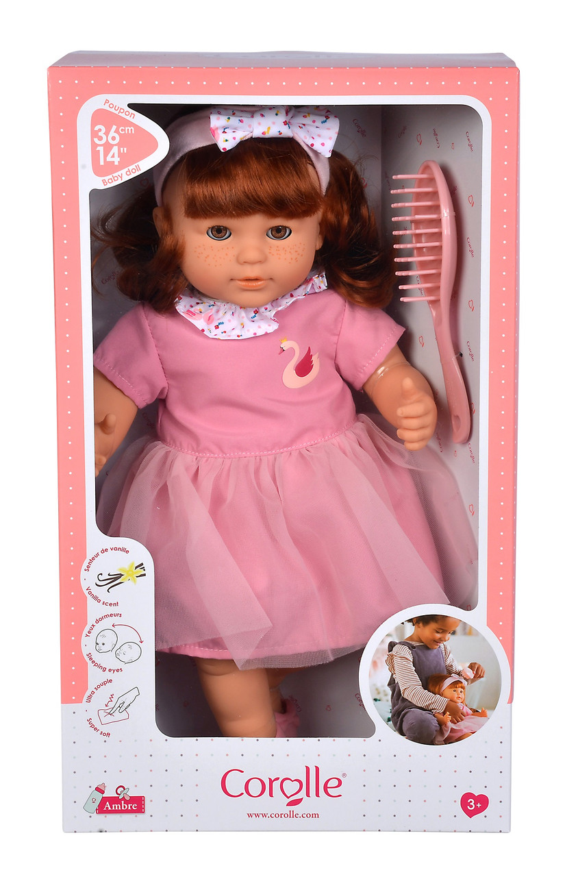 Кукла Corolle Эмбер, открывает глаза, с ароматом ванили, с щеткой для волос, выс. 36 см, 3+ | 9000130230 - фото 7 - id-p1696542548