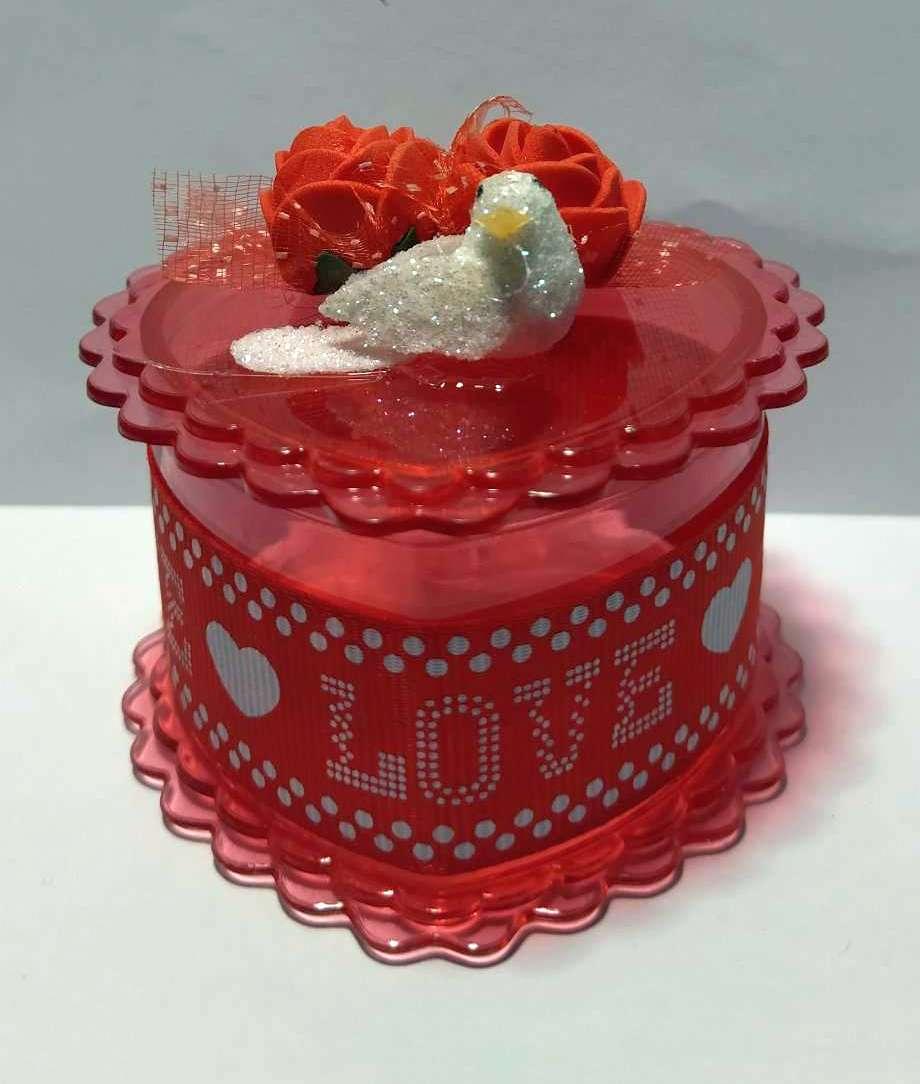Шкатулка для украшений "Три цветочка" -125599 (Red) | Органайзер для косметики - фото 1 - id-p1696544488