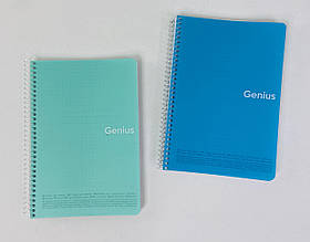 Зошит На спіралі А5 80 аркушів клітинка Пластикова обкладинка 6806 30571Ф Школярик Україна