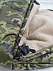 Тактичний спальний мішок 2 в 1 на екоху (до -30) спальник туристичний для походу, для холодної погоди!, фото 7