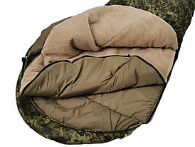 Тактичний спальний мішок 2 в 1 на екоху (до -30) спальник туристичний для походу, для холодної погоди!