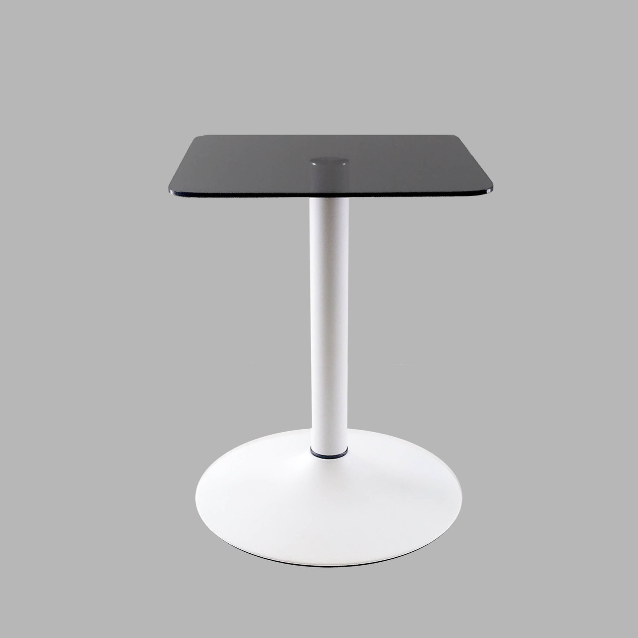 Скляний кавовий стіл Commus Solo 400 Kv gray-white-wtm60