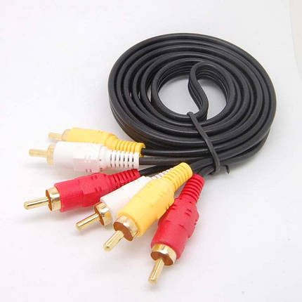 Кабель 3RCA-3RCA 1.5м без упаковки, фото 1