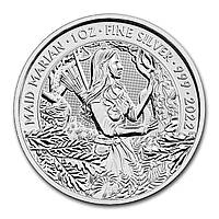 Серебряная монета "Дева Мэриан", серия "Мифы и Легенды", 2022, 1 oz, Великобритания
