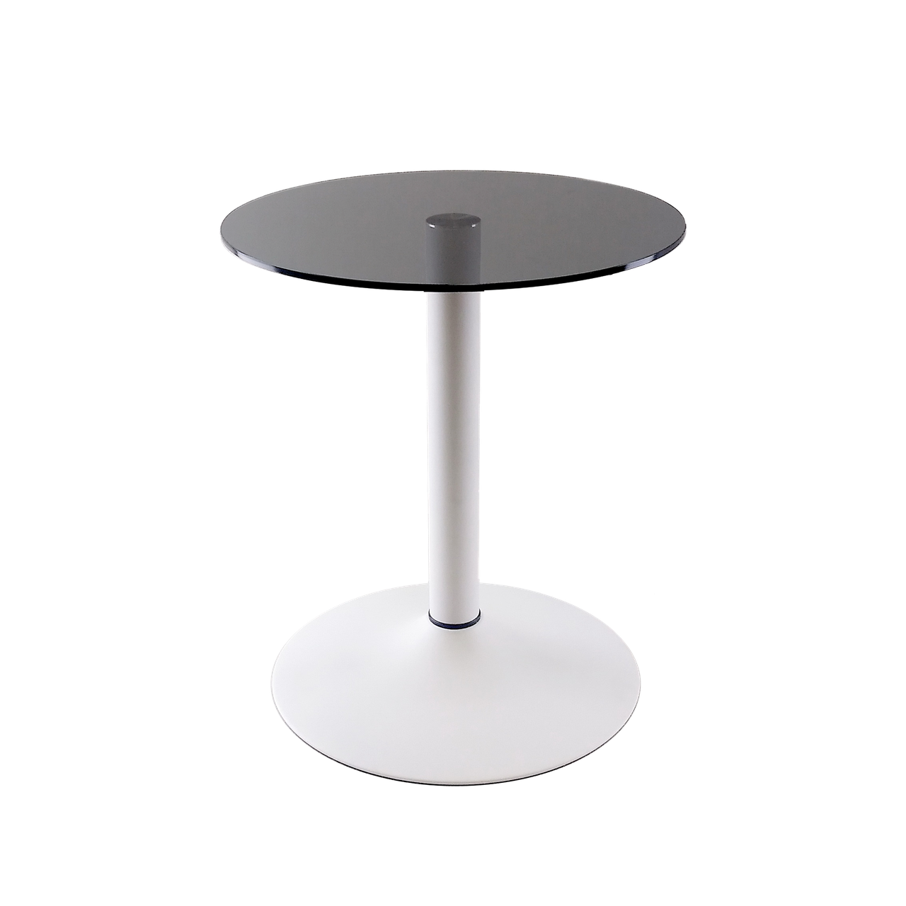 Скляний кавовий стіл Commus Solo 400 K gray-white-wtm60