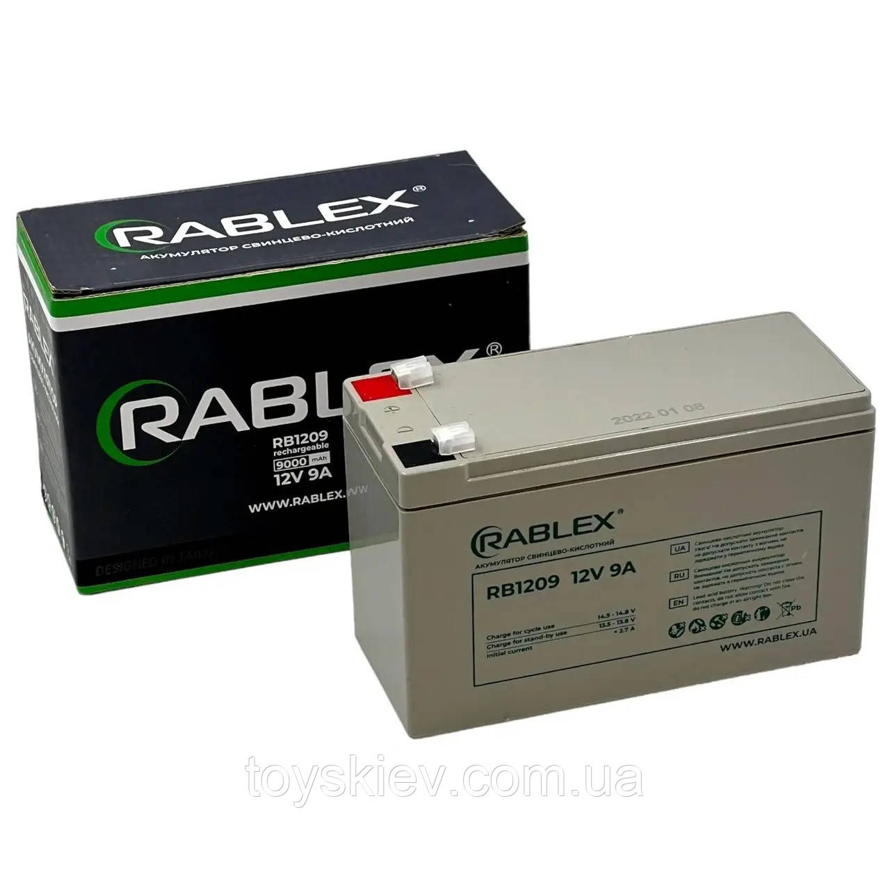 Аккумулятор Rablex rb1209 12V 9A 9000 mah 150mm*65mm*94mm