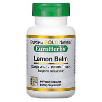 Натуральный продукт California Gold Nutrition Lemon Balm 60 капсул (4384304513)