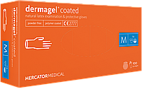 Перчатки латексные Dermagel Coated без пудры нестерильные 100шт М