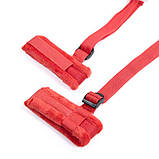 БДСМ набір для фіксації на руки, ноги та шию - Червоний - Садо-мазо, фото 3