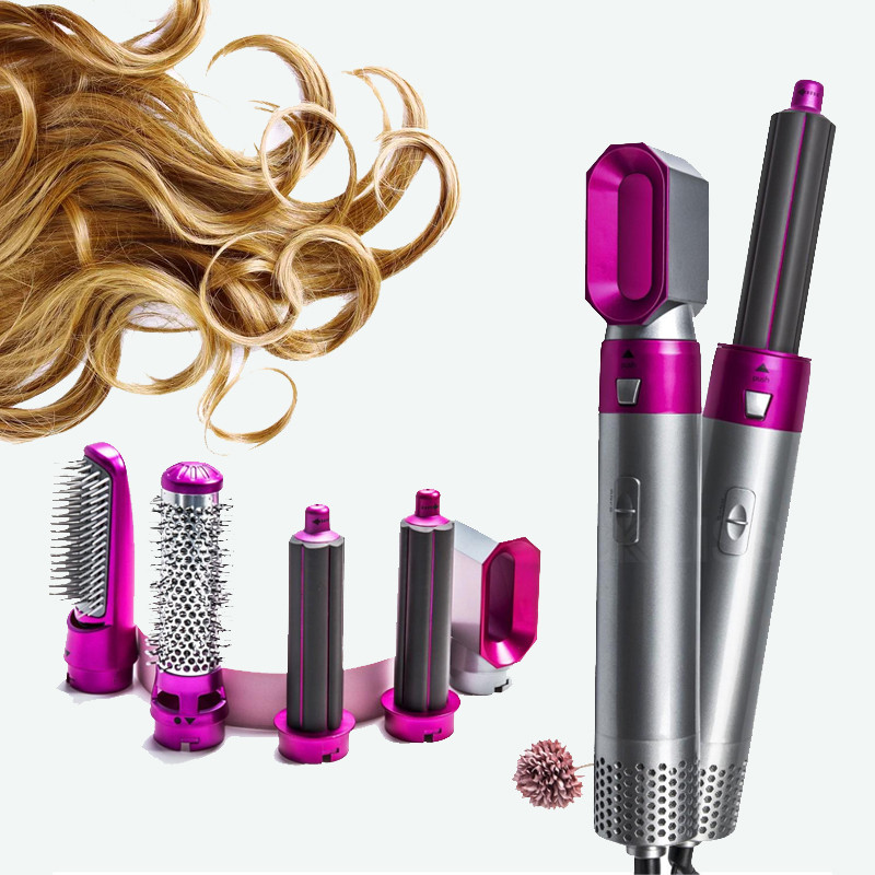 Мультистайлер 5в1 фен щітка Hot Air Styler набір для укладання волосся фен з насадками
