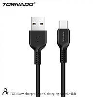 Кабель Tornado TX11 Type-c 2.4A 1M Black