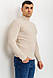 Светр-гольф чоловічий, колір світло-бежевий, 161R892, фото 3