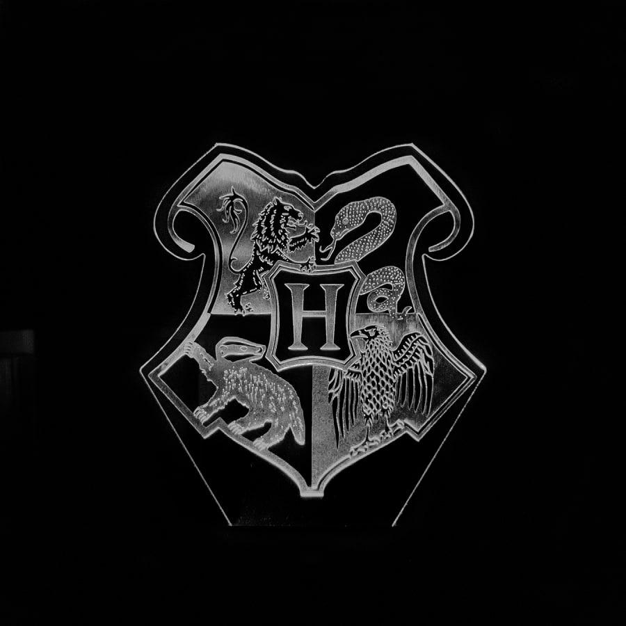 Акриловий світильник-нічник Hogwarts School білий tty-n002078