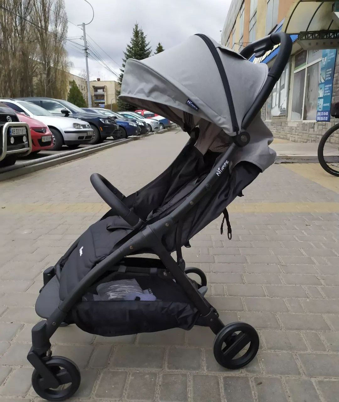 Прогулянкова коляска Ninos Air (світло-сірий колір) - фото 1 - id-p1269717586