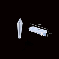 Форма для эпоксидной смолы Finding Молд кулон кристал Белый Силиконовый 80 мм x 18 мм