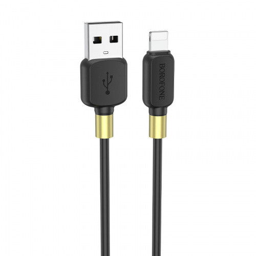 Кабель Borofone BX59 USB - Lightning 2.4A/1m (Чорний)