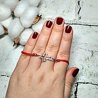 Браслет червона нитка, хрестик