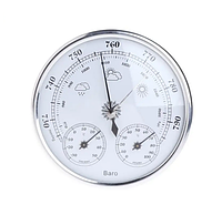 Побутовий термометр гігрометр, барометр 3в1 білий OOTDTY No0028