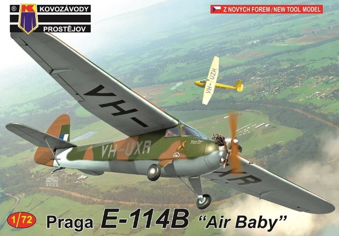 Пластикова модель 1/72 Kovozavody Prostejov 0351 чехословацький літак Praga E-114B „Air Baby“