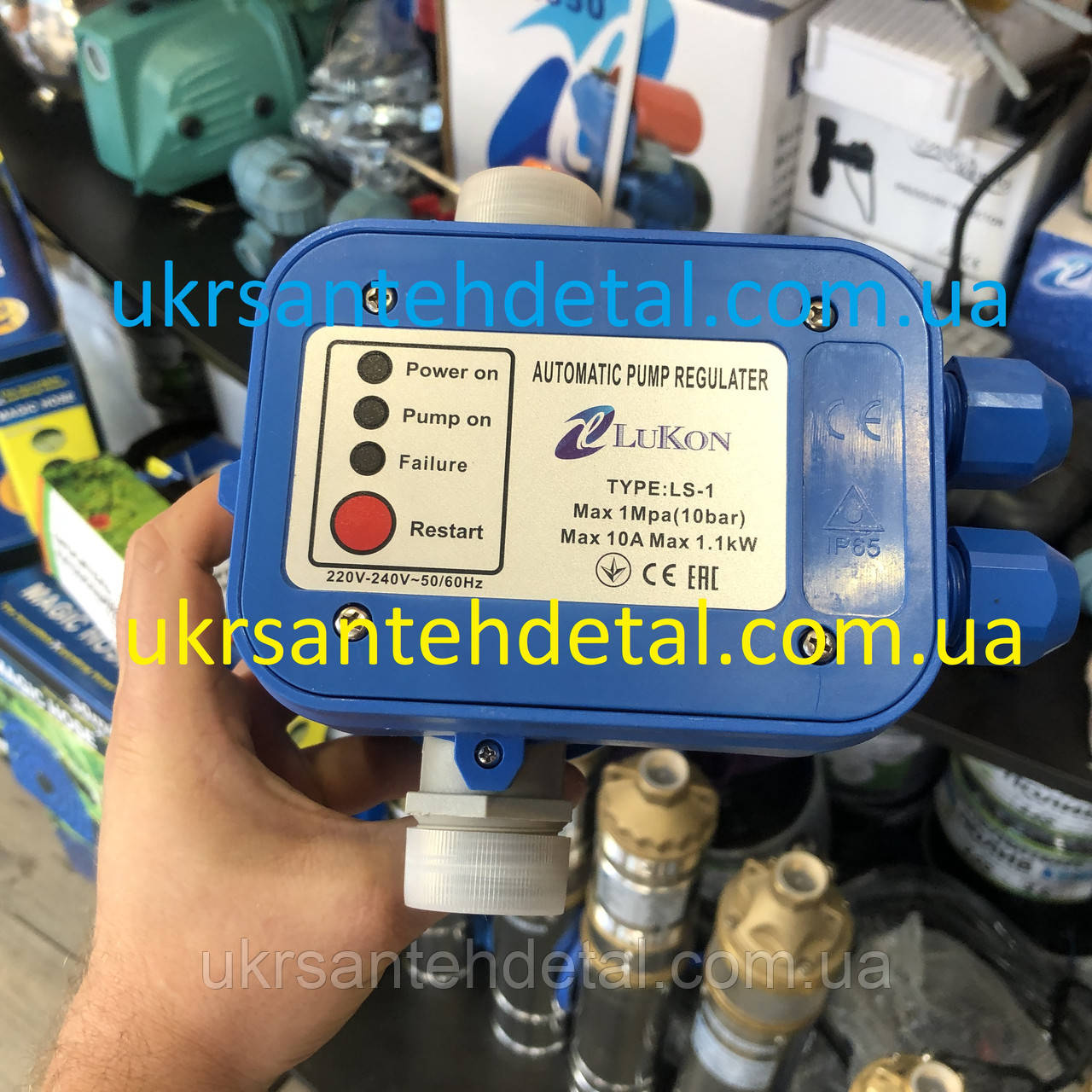 Автоматика Пресс-контроль для Насосов с Защитой от Сухого Хода LS-1 ...