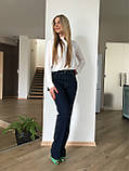 Класичні жіночі джинси із завищеною талією прямі, фото 2