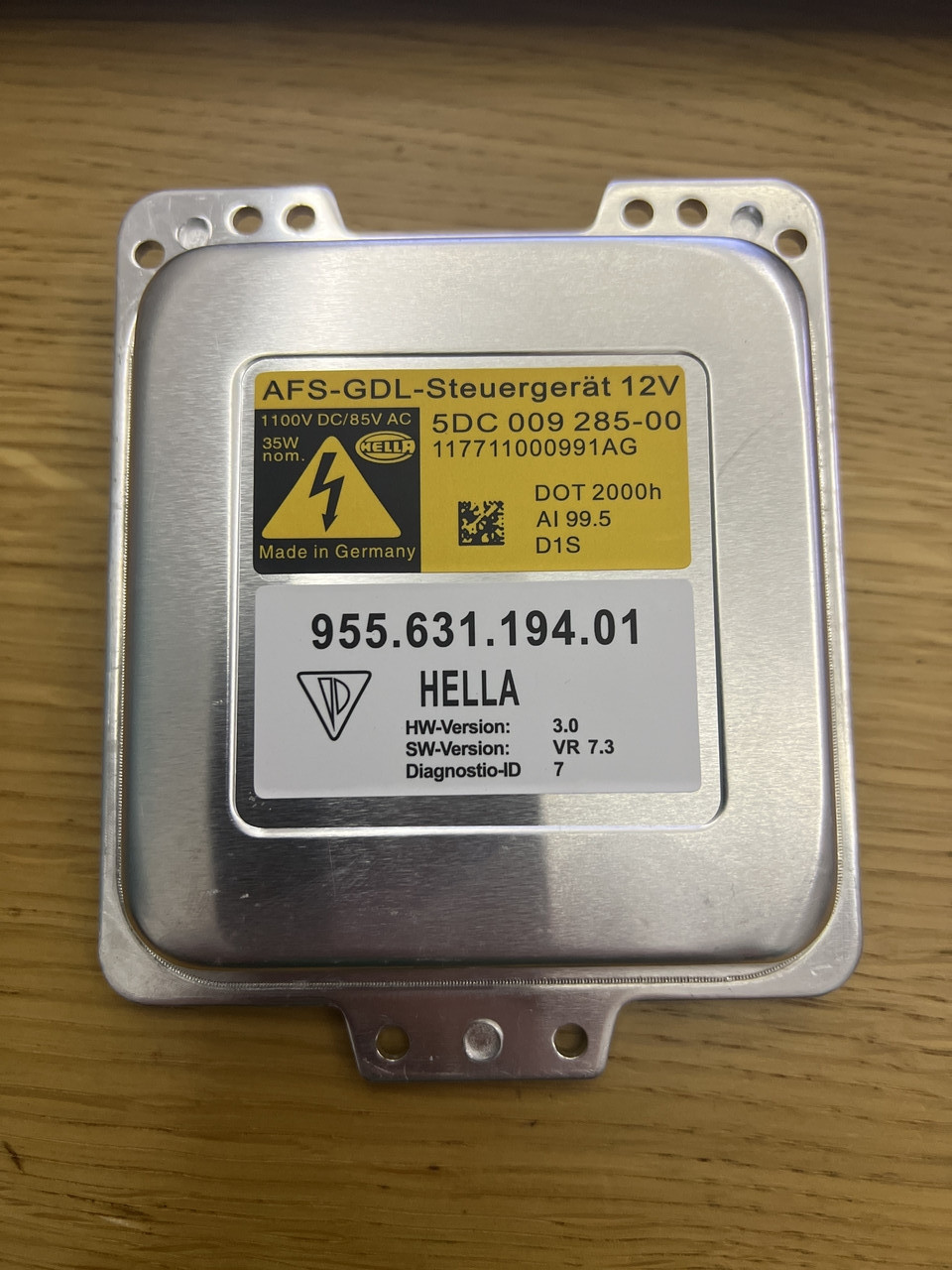 Ксеноновий блок розпалювання Hella 5DC009285-00 Porsche 955.631.194.01