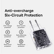 Мережевий зарядний пристрій на 3 USB BASEUS 17W Compact Charger (чорний), фото 8