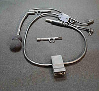 Y кабель перехідник із мікрофоном на кнопку PTT для активних навушників Peltor Comtac, sport tac tac sport