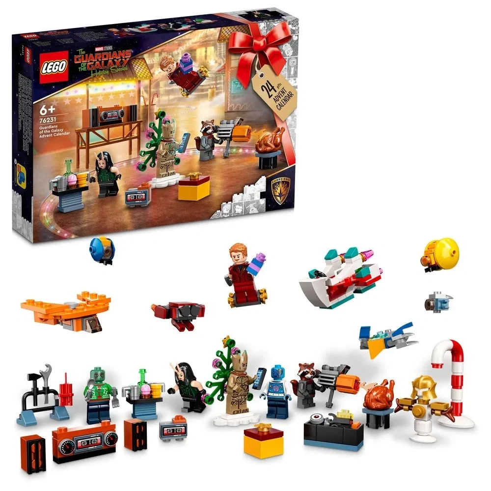 Новорічний Адвент календар LEGO 76231 Студія Marvel Вартові Галактики Різдвяний конструктор 2023