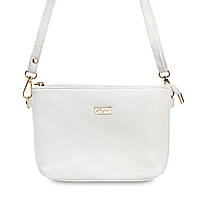 Женская маленькая сумочка через плечо Kafa 99186 на молнии белая