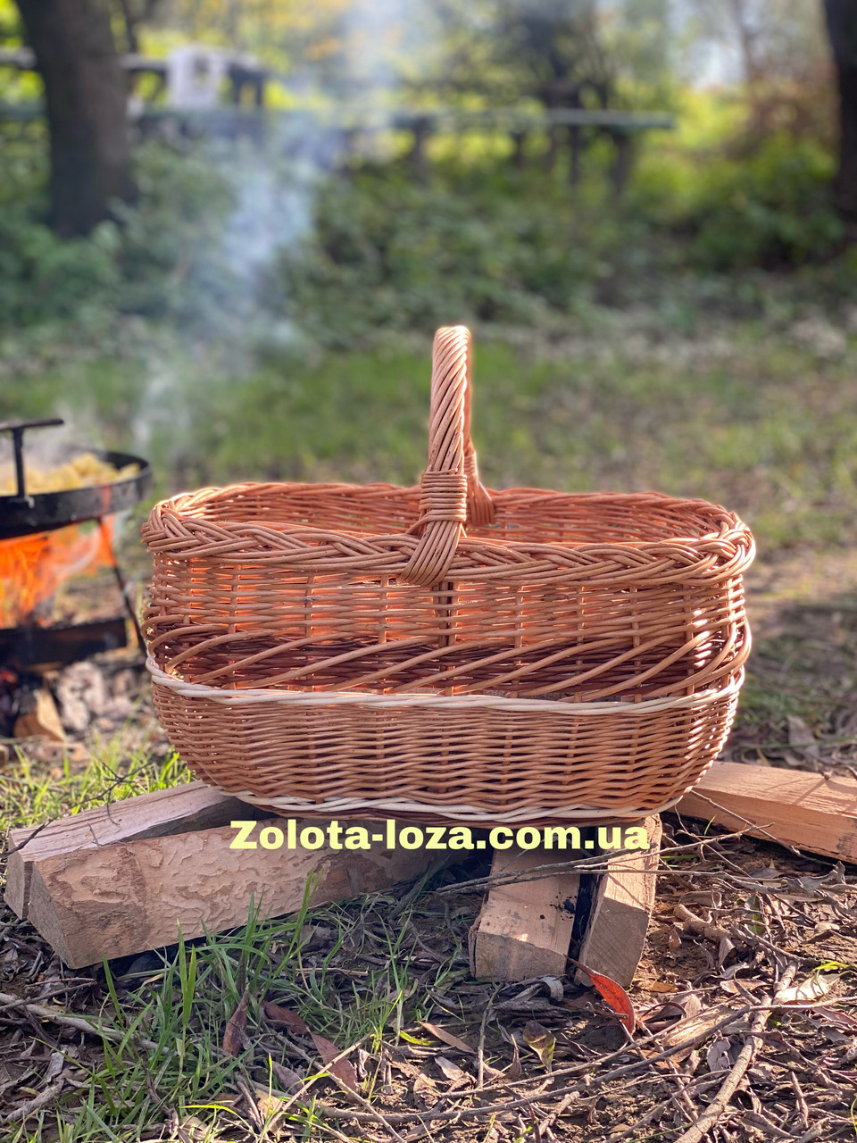 Корзина плетена для грибів. Арт:073