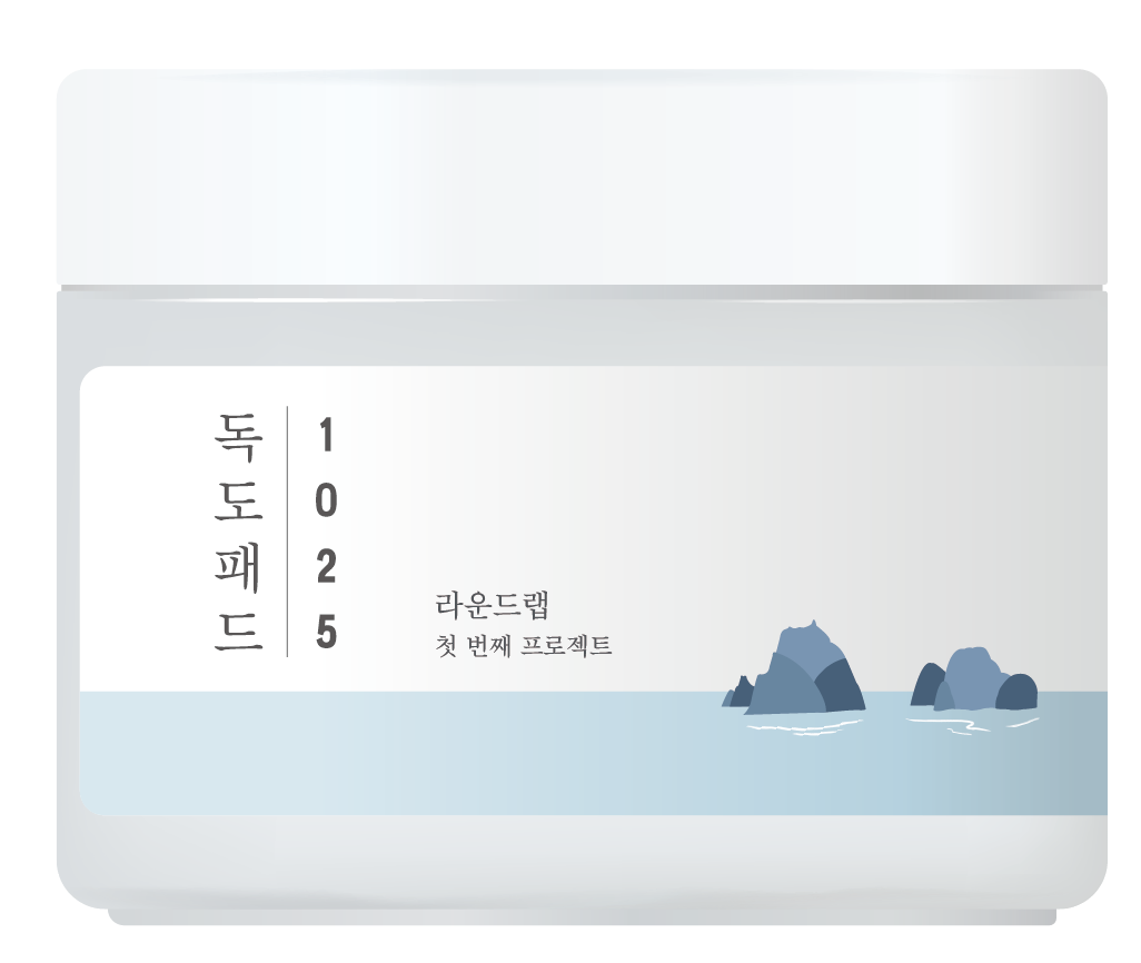 ROUND LAB 1025 Dokdo Pad 70 шт - Заспокійливі тонер-педи, фото 1