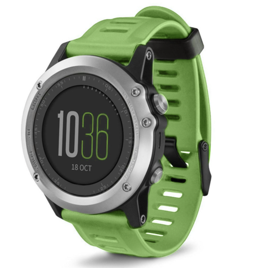 Браслет для годинника Garmin Fenix 3 HR/Fenix 5x 7x 26 мм силіконовий салатовий