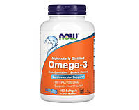 Омега-3 жирные кислоты Now Foods Omega-3 180 капс. ( в кишечнорастворимой оболочкой )