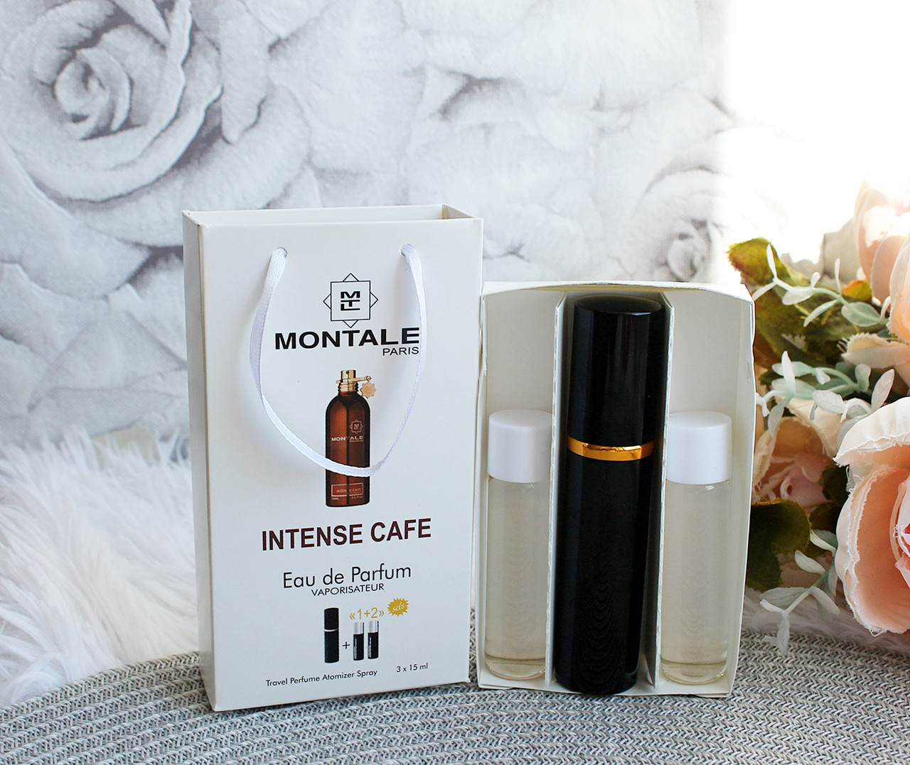 Міні-парфуми з феромонами жіночий MONTALE Intense Cafe 3х15 мл