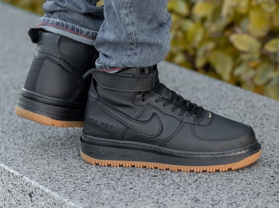 Мужские зимние кроссовки Nike Air Force Gore Tex High обувь с мехом ...