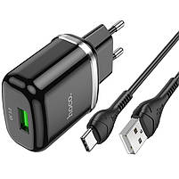 Зарядний пристрій Hoco N3 Special QC3.0 + кабель USB - Type C, фото 4